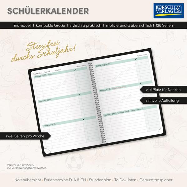 Beispielinhalt (Bild) Schülerkalender Planlos 2025/2026