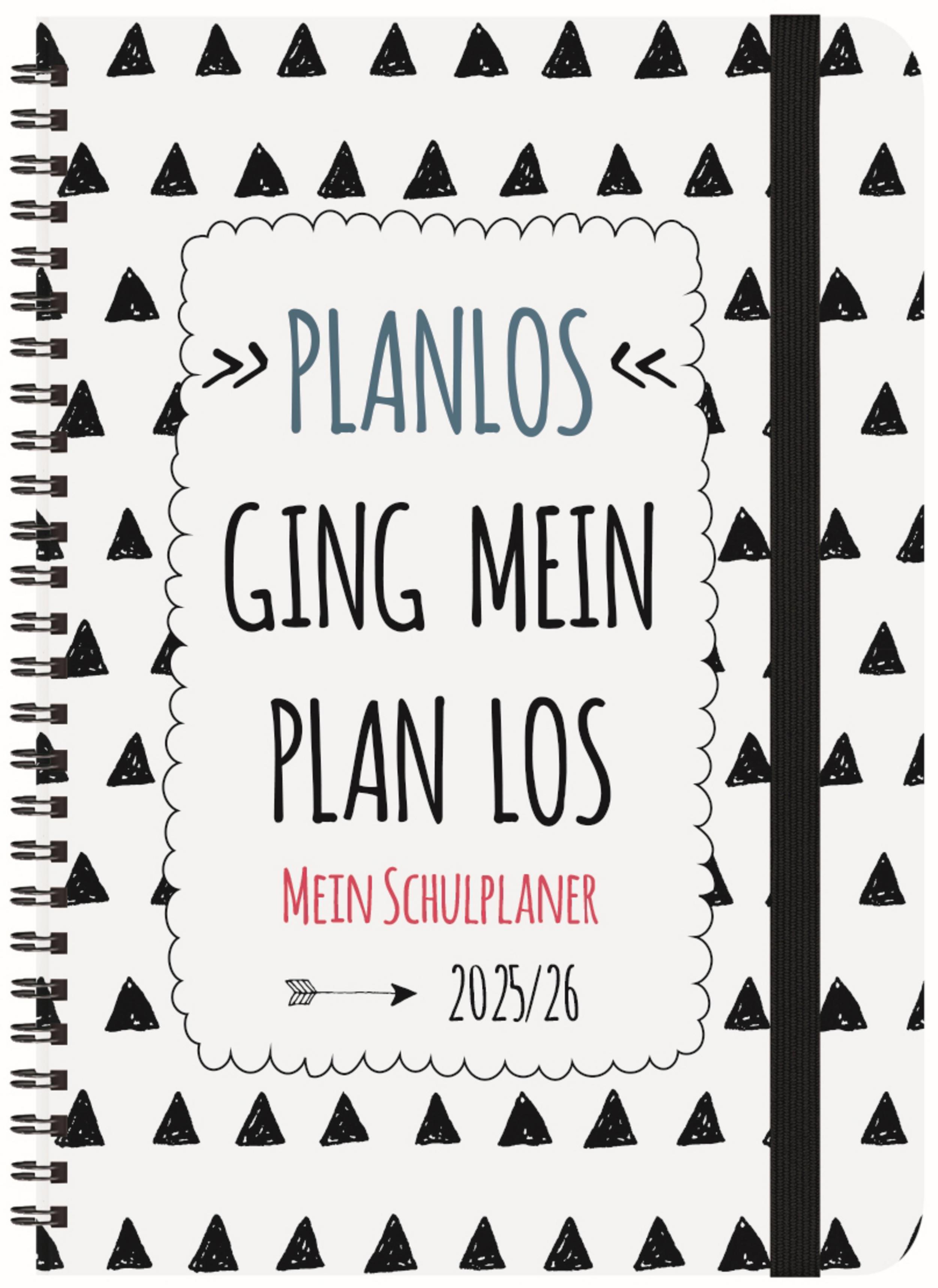 Vorderes Coverbild Schülerkalender Planlos 2025/2026