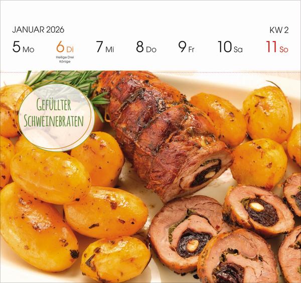 Beispielinhalt (Bild) Genussrezepte 2026