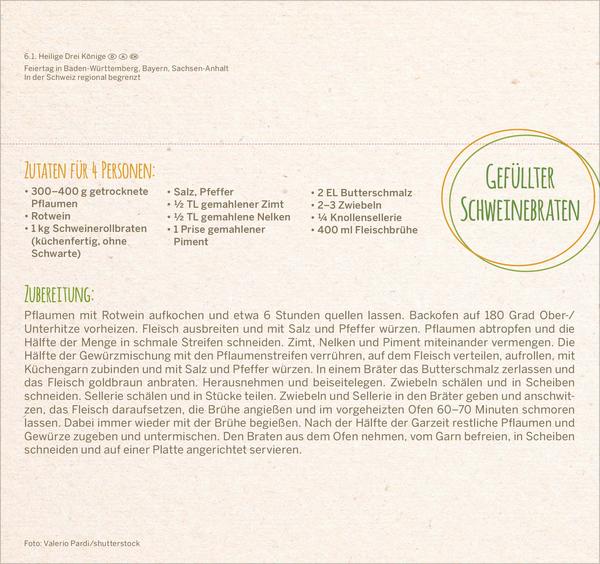 Beispielinhalt (Bild) Genussrezepte 2026