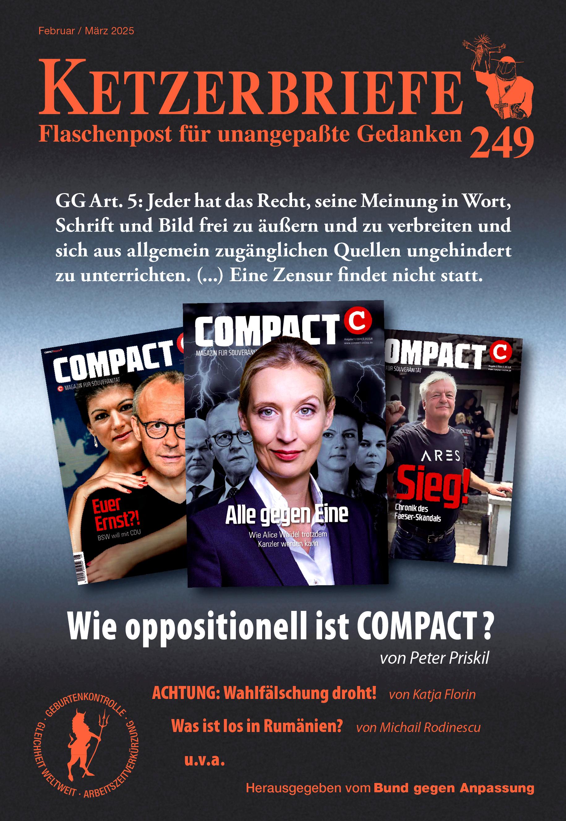 Vorderes Coverbild Wie oppositionell ist COMPACT?