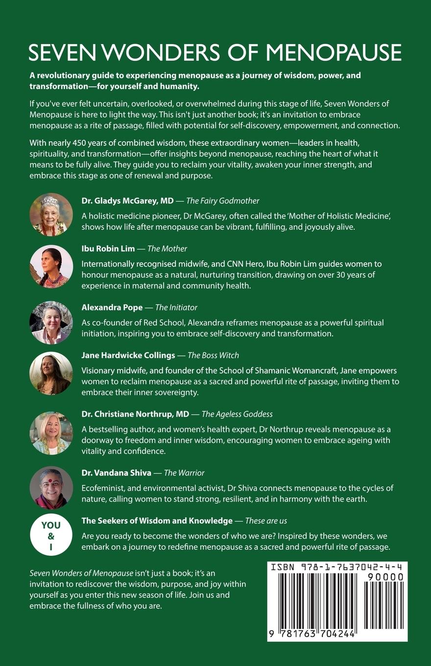 Rückseitencover Seven Wonders of Menopause
