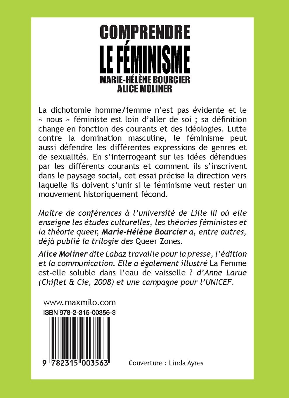 Rückseitencover Comprendre le féminisme
