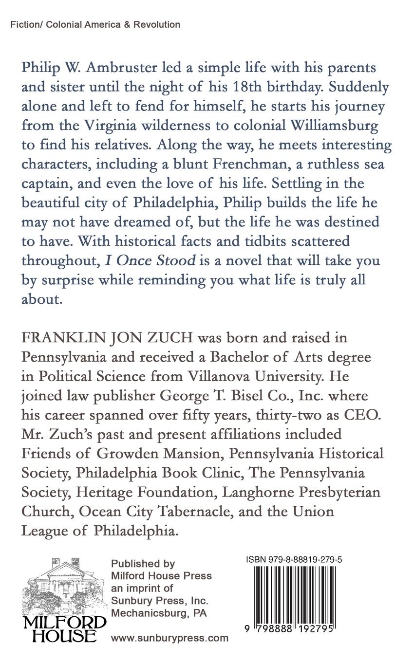 Rückseitencover I Once Stood