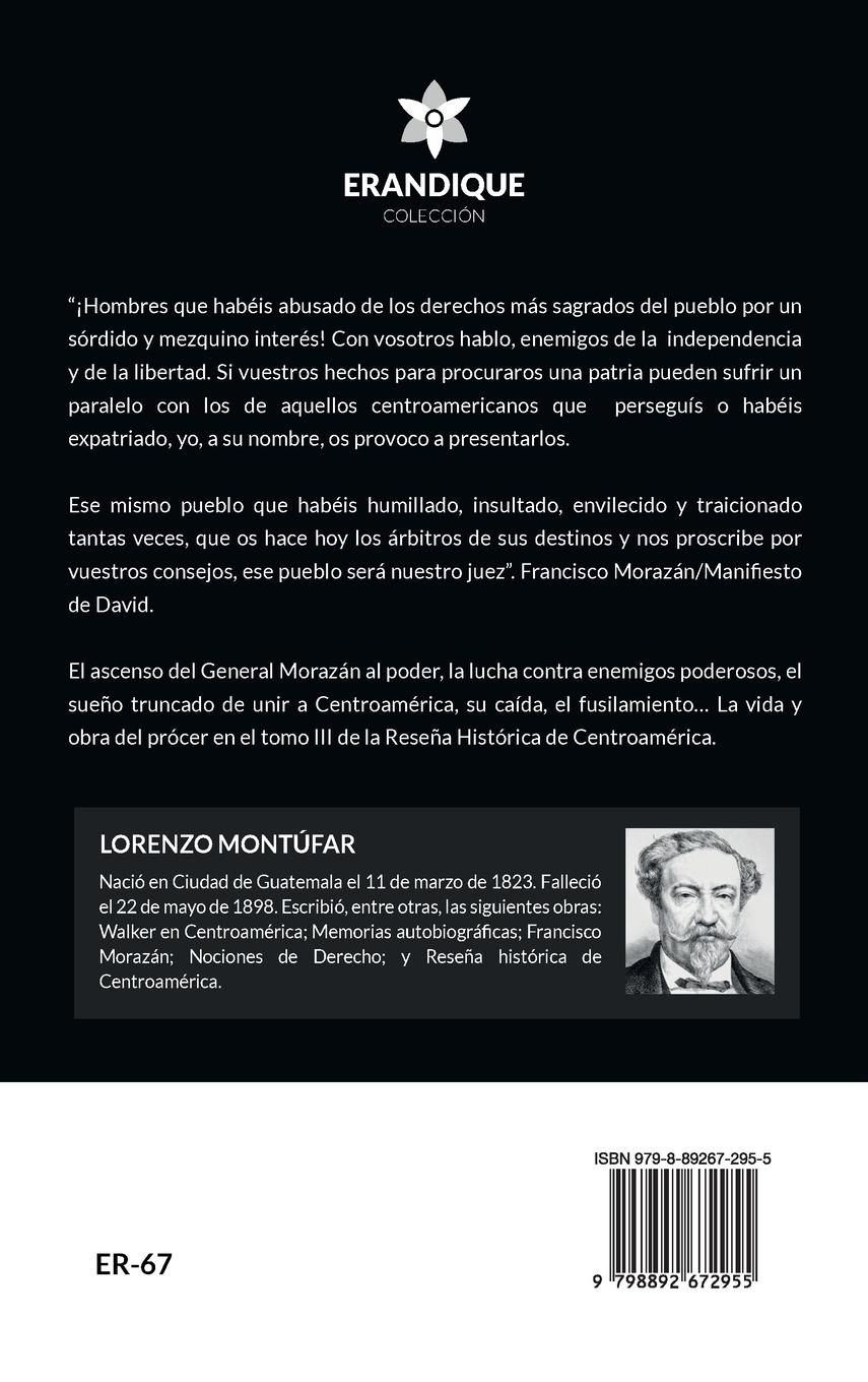 Rückseitencover Reseña Histórica de Centroamérica