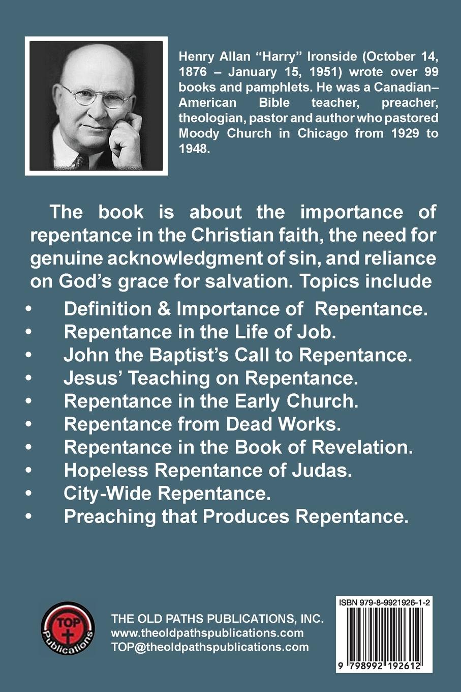 Rückseitencover Except Ye Repent