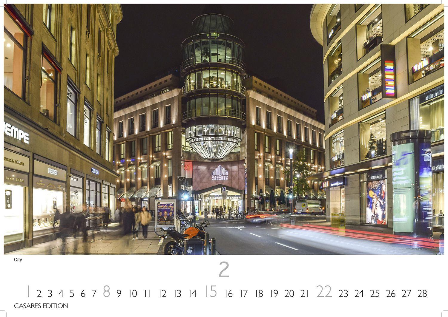 Beispielinhalt (Bild) Düsseldorf Kalender 2026 - Wandkalender | Fotokalender Deutschland 24x35cm - 12 großformatige Fotomotive in Top-Qualität der Rheinmetropole