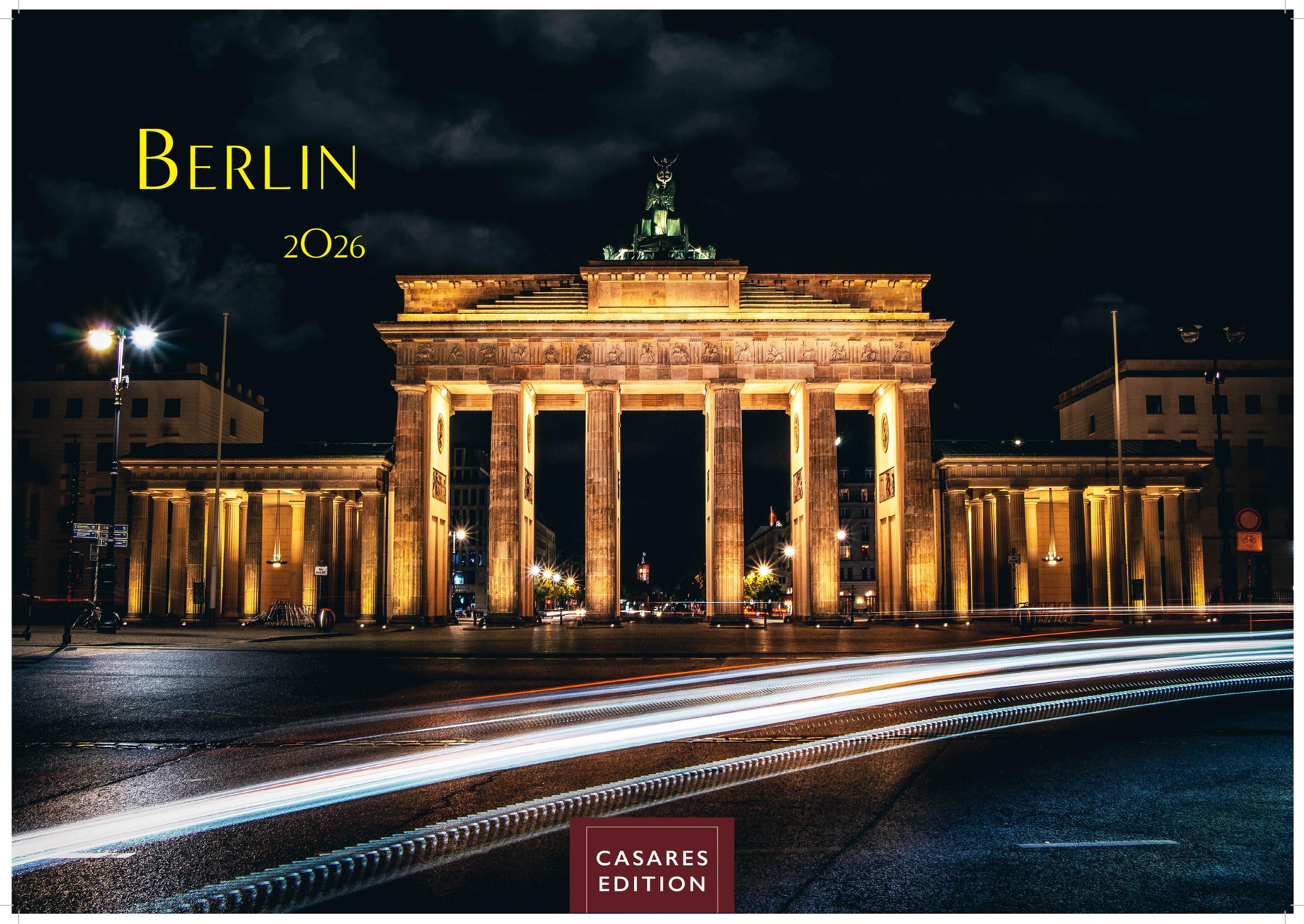 Vorderes Coverbild Berlin Kalender 2026 - Wandkalender | Fotokalender Deutschland 24x35cm - in 12 stimmungsvollen Aufnahmen zwischen Kultur, Architektur und Hauptstadtflair