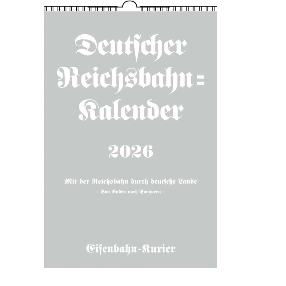 Vorderes Coverbild Deutscher Reichsbahn Kalender 2026