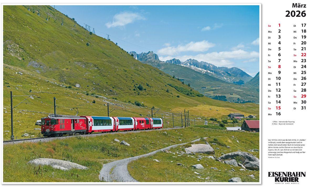 Beispielinhalt (Bild) Glacier Express 2026