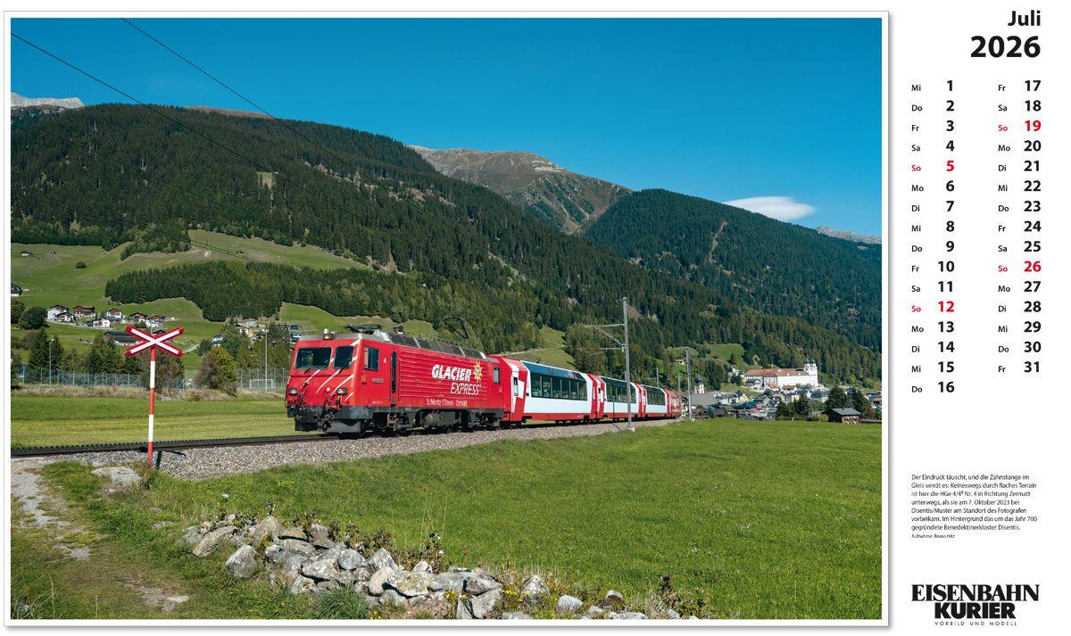 Beispielinhalt (Bild) Glacier Express 2026
