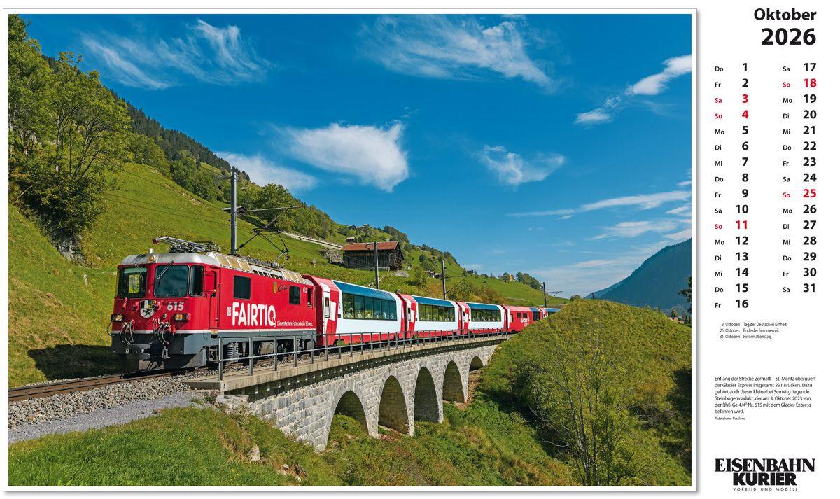 Beispielinhalt (Bild) Glacier Express 2026