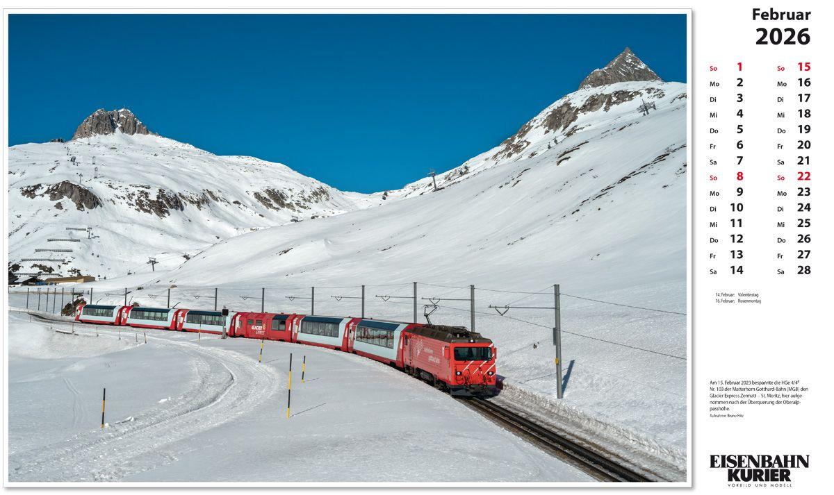 Beispielinhalt (Bild) Glacier Express 2026