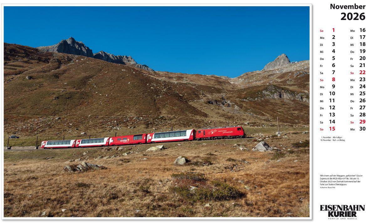 Beispielinhalt (Bild) Glacier Express 2026