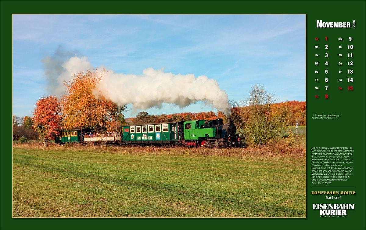 Beispielinhalt (Bild) Dampfbahn-Route Sachsen 2026