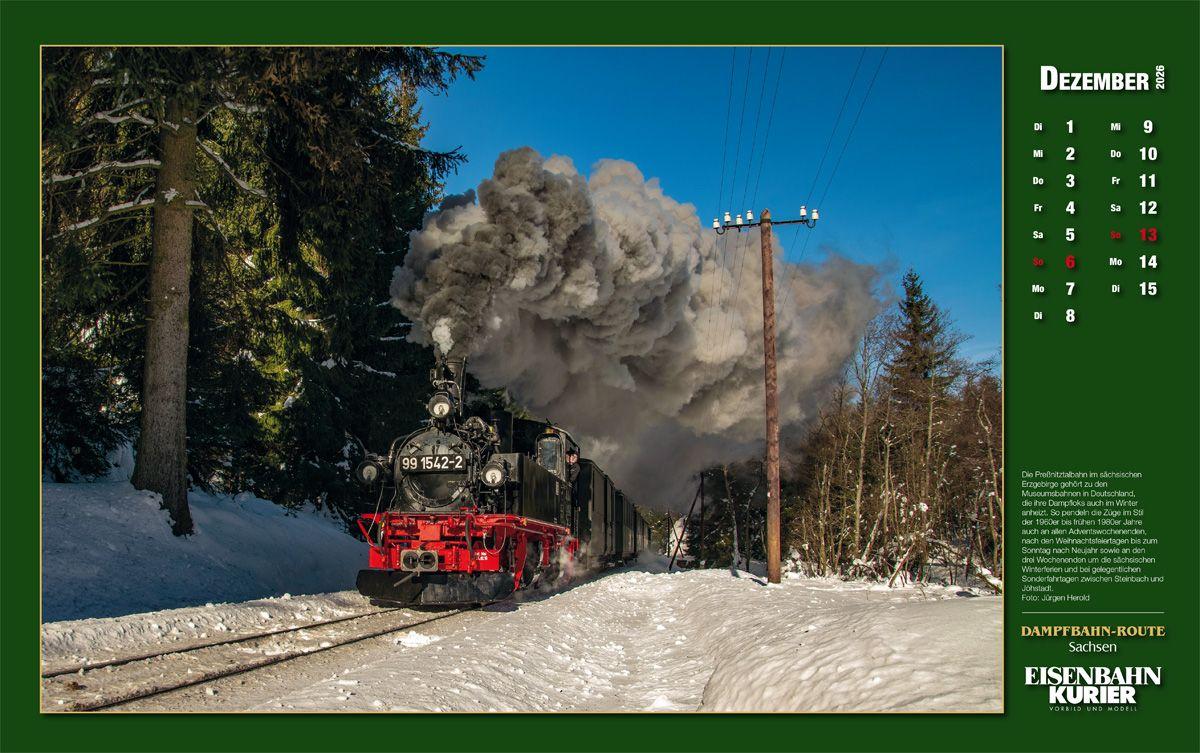 Beispielinhalt (Bild) Dampfbahn-Route Sachsen 2026