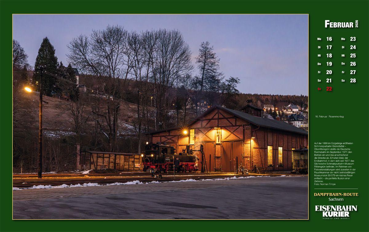 Beispielinhalt (Bild) Dampfbahn-Route Sachsen 2026