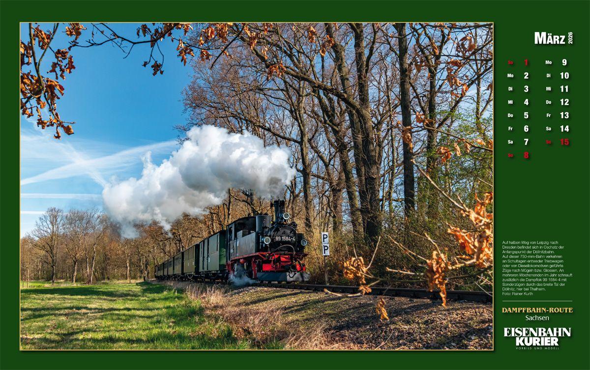 Beispielinhalt (Bild) Dampfbahn-Route Sachsen 2026