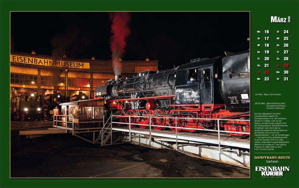 Beispielinhalt (Bild) Dampfbahn-Route Sachsen 2026