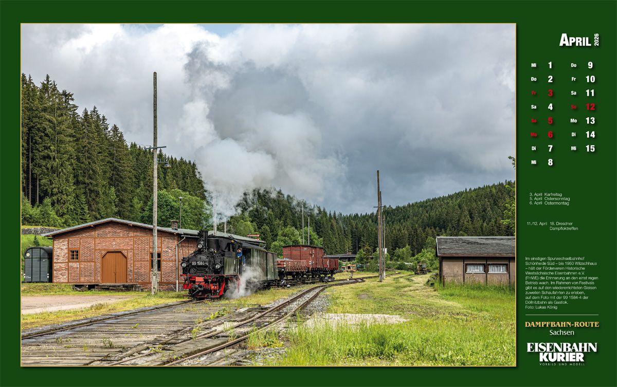 Beispielinhalt (Bild) Dampfbahn-Route Sachsen 2026