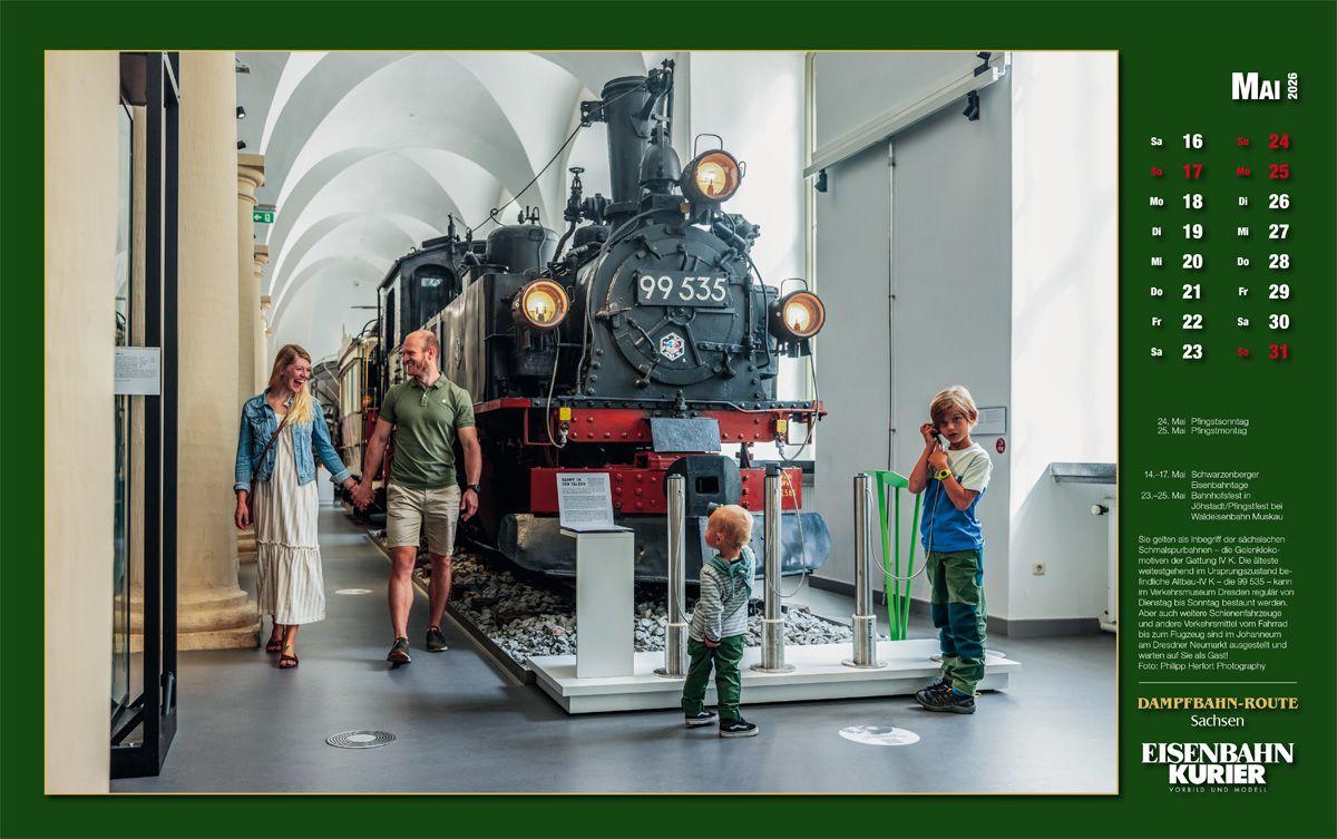 Beispielinhalt (Bild) Dampfbahn-Route Sachsen 2026