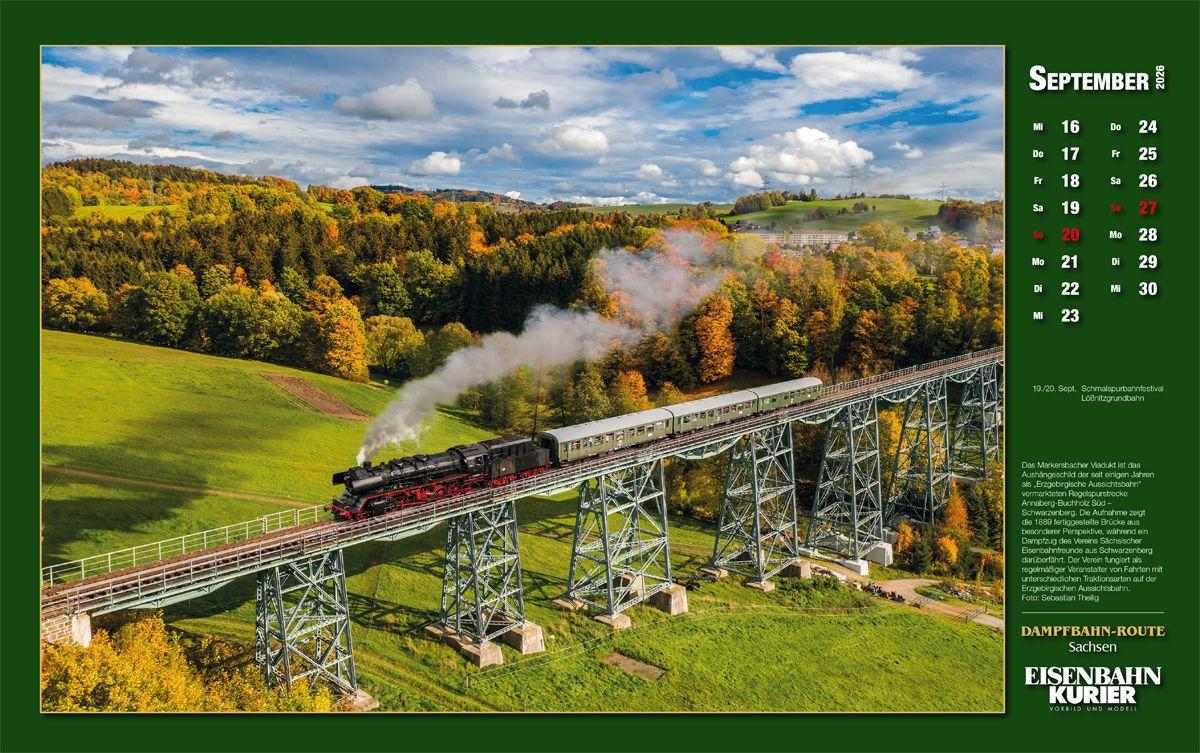 Beispielinhalt (Bild) Dampfbahn-Route Sachsen 2026