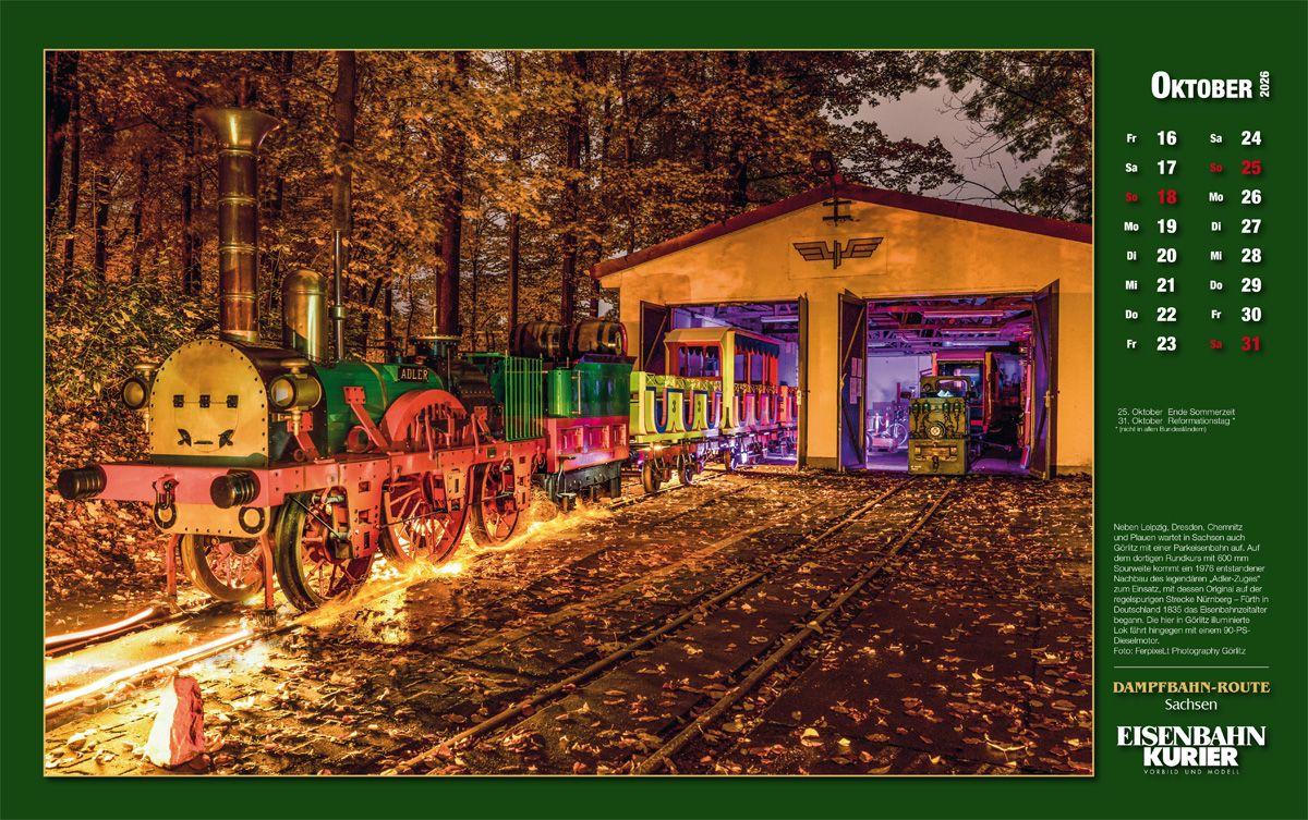 Beispielinhalt (Bild) Dampfbahn-Route Sachsen 2026