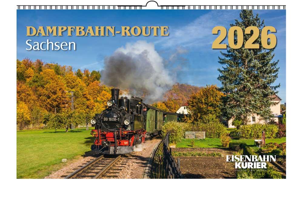 Vorderes Coverbild Dampfbahn-Route Sachsen 2026