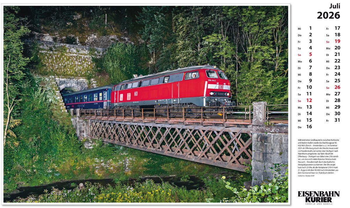 Beispielinhalt (Bild) Baureihe 218 - 2026