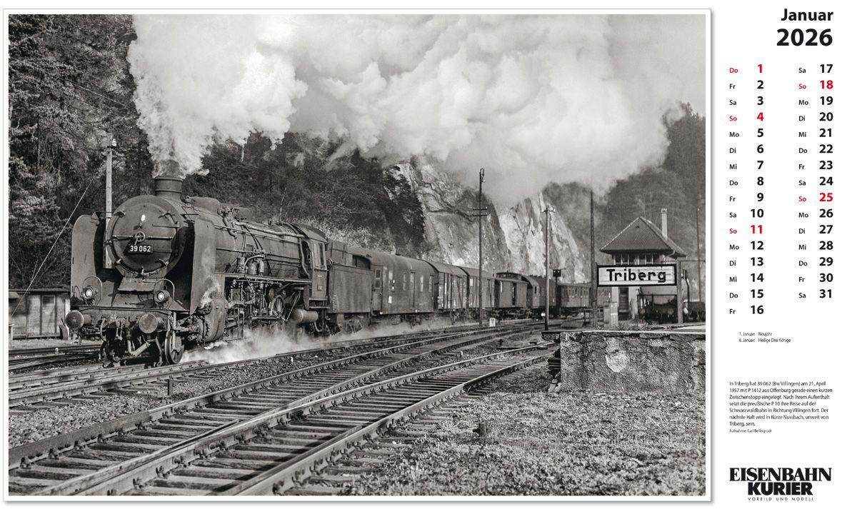 Beispielinhalt (Bild) Dampflokomotiven 2026