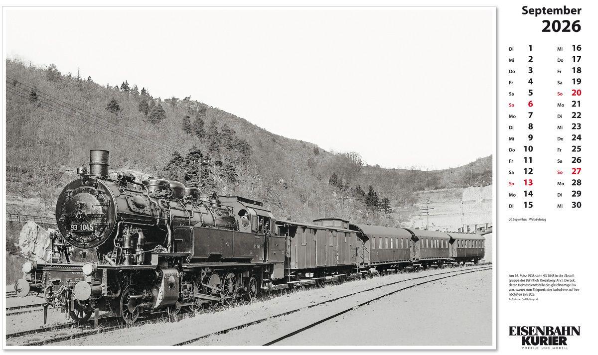 Beispielinhalt (Bild) Dampflokomotiven 2026
