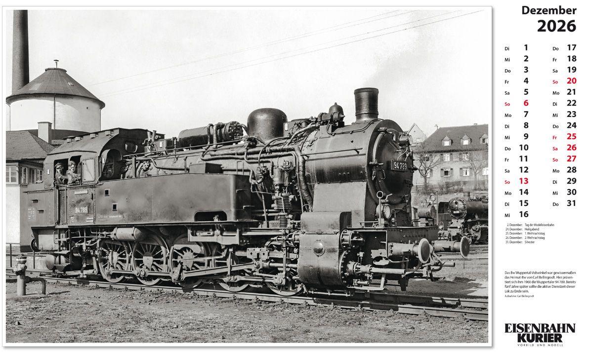 Beispielinhalt (Bild) Dampflokomotiven 2026