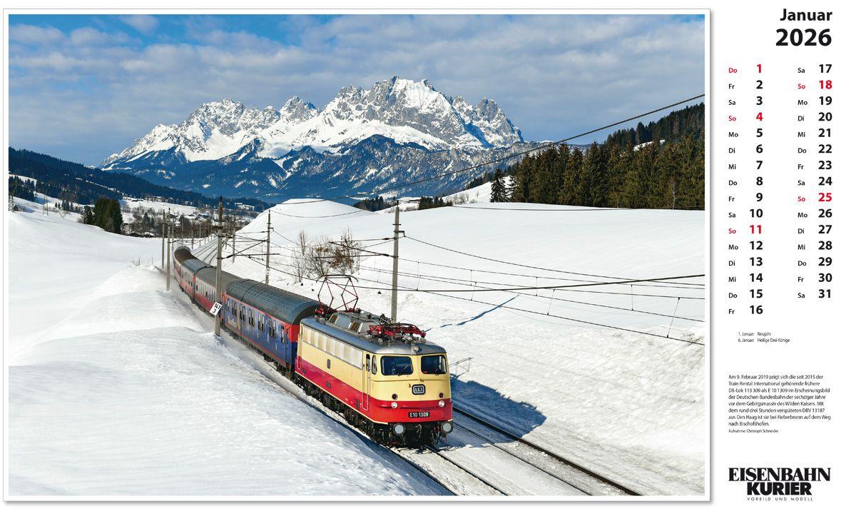 Beispielinhalt (Bild) Alpenbahnen 2026