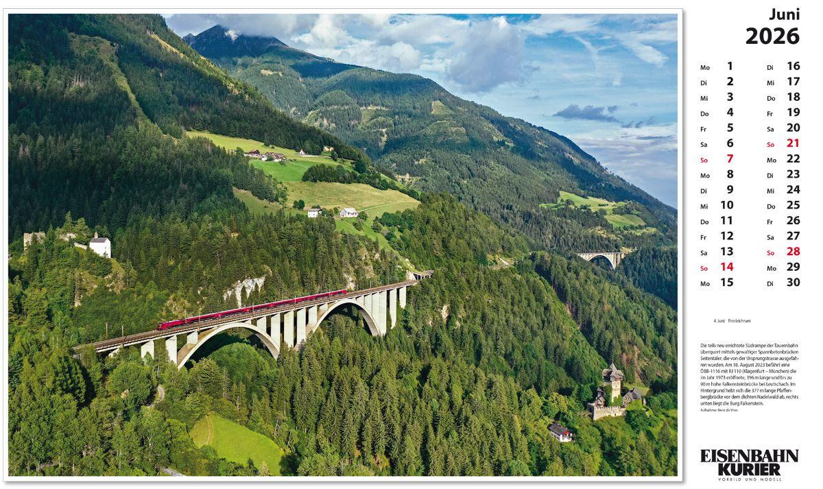 Beispielinhalt (Bild) Alpenbahnen 2026