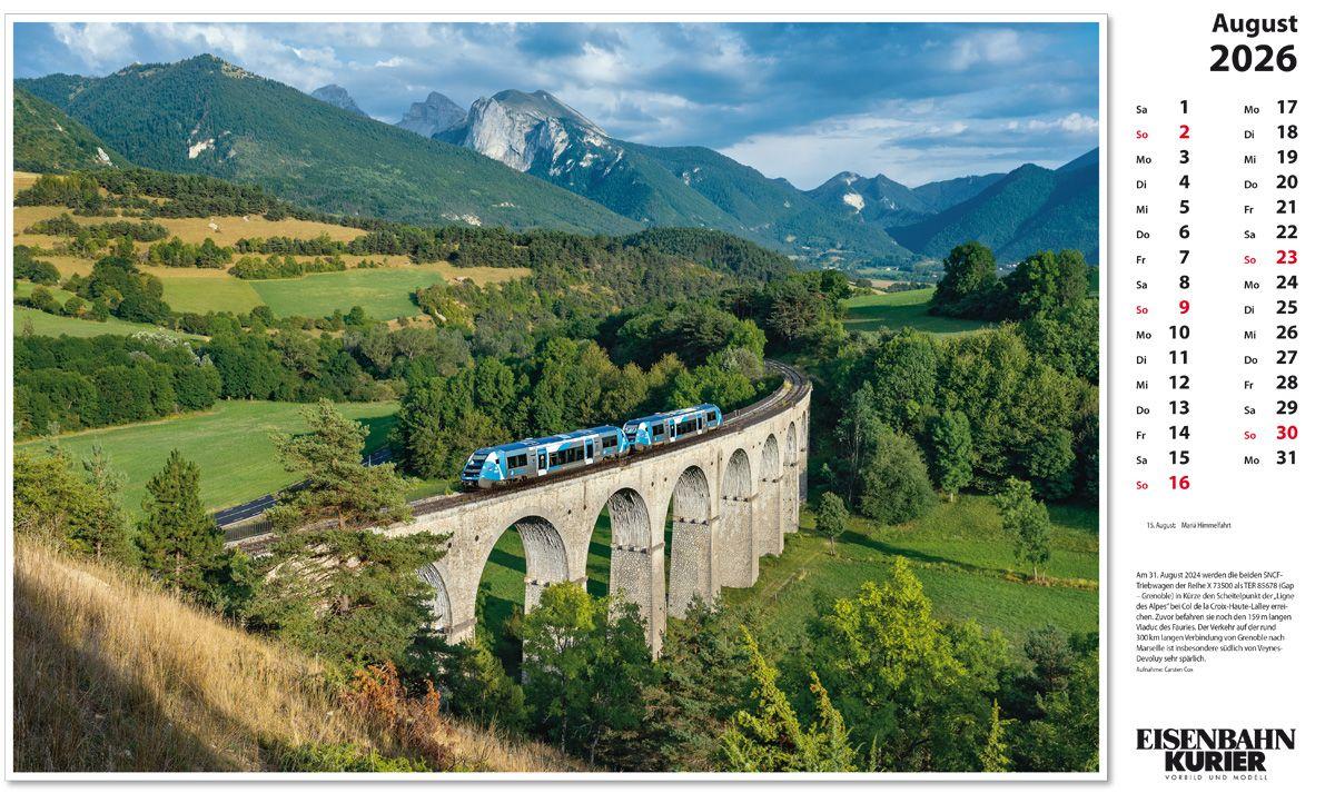 Beispielinhalt (Bild) Alpenbahnen 2026