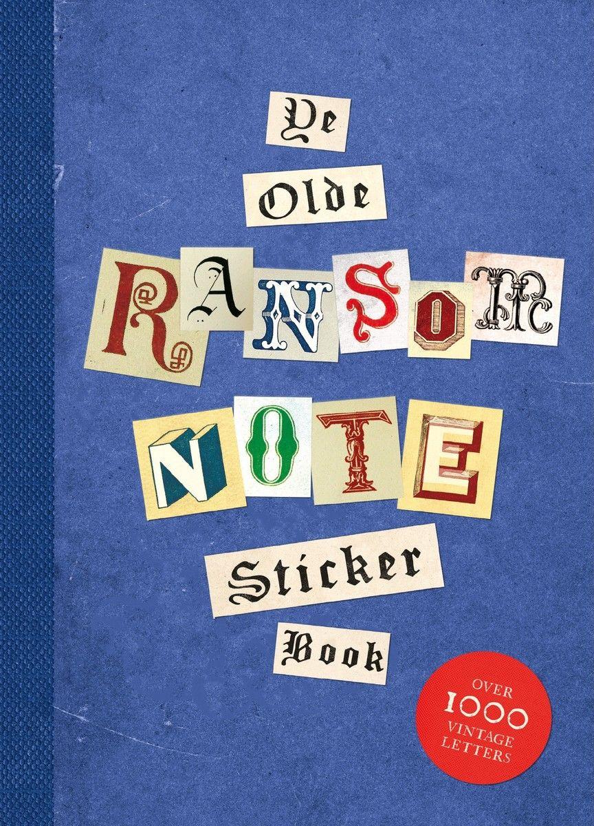 Vorderes Coverbild Ye Olde Ransom Note Sticker Book