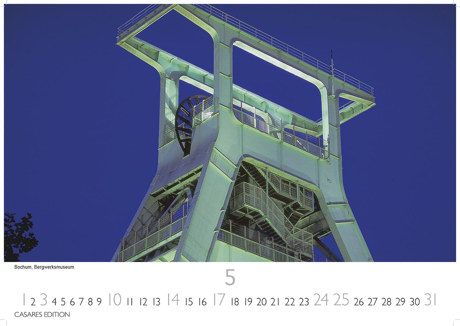 Beispielinhalt (Bild) Ruhrgebiet Kalender 2026 - Wandkalender | Fotokalender Deutschland 35x50cm | mit 12 starken Industrie- und Stadtmotiven