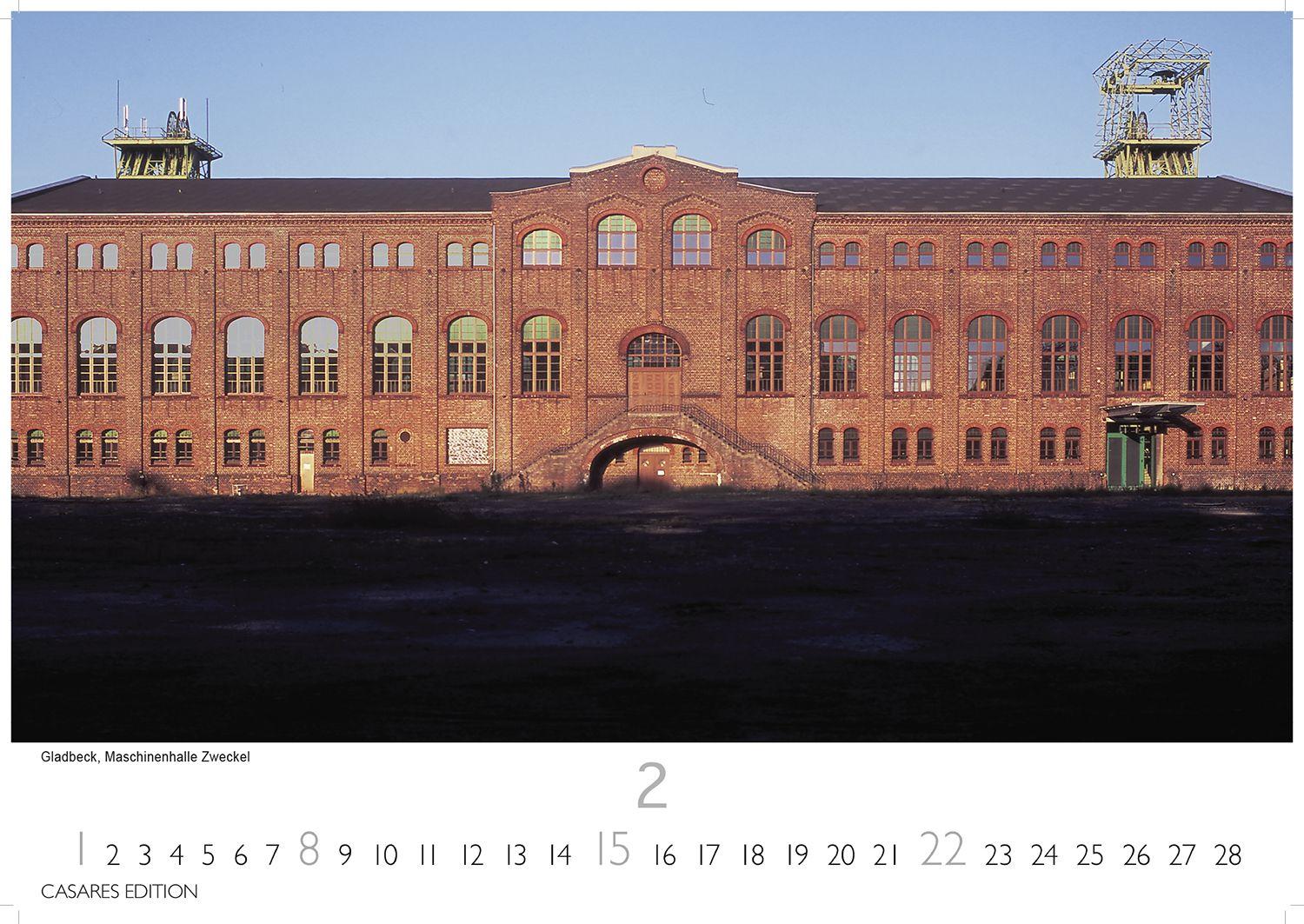 Beispielinhalt (Bild) Ruhrgebiet Kalender 2026 - Wandkalender | Fotokalender Deutschland 35x50cm | mit 12 starken Industrie- und Stadtmotiven