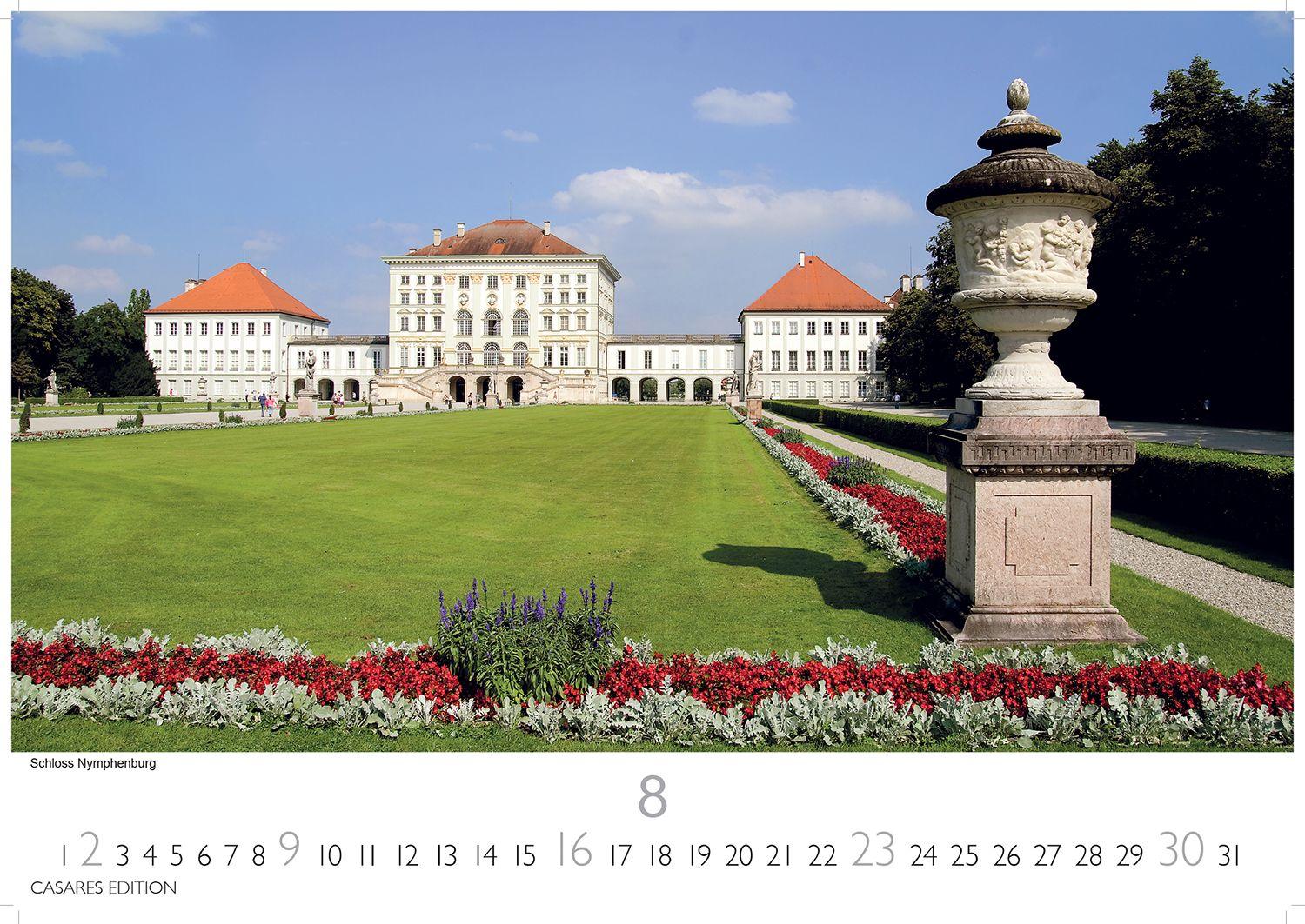 Beispielinhalt (Bild) München Kalender 2026 - Wandkalender | Fotokalender Deutschland 24x35cm - faszinierende Ansichten von Marienplatz bis Alpenpanorama