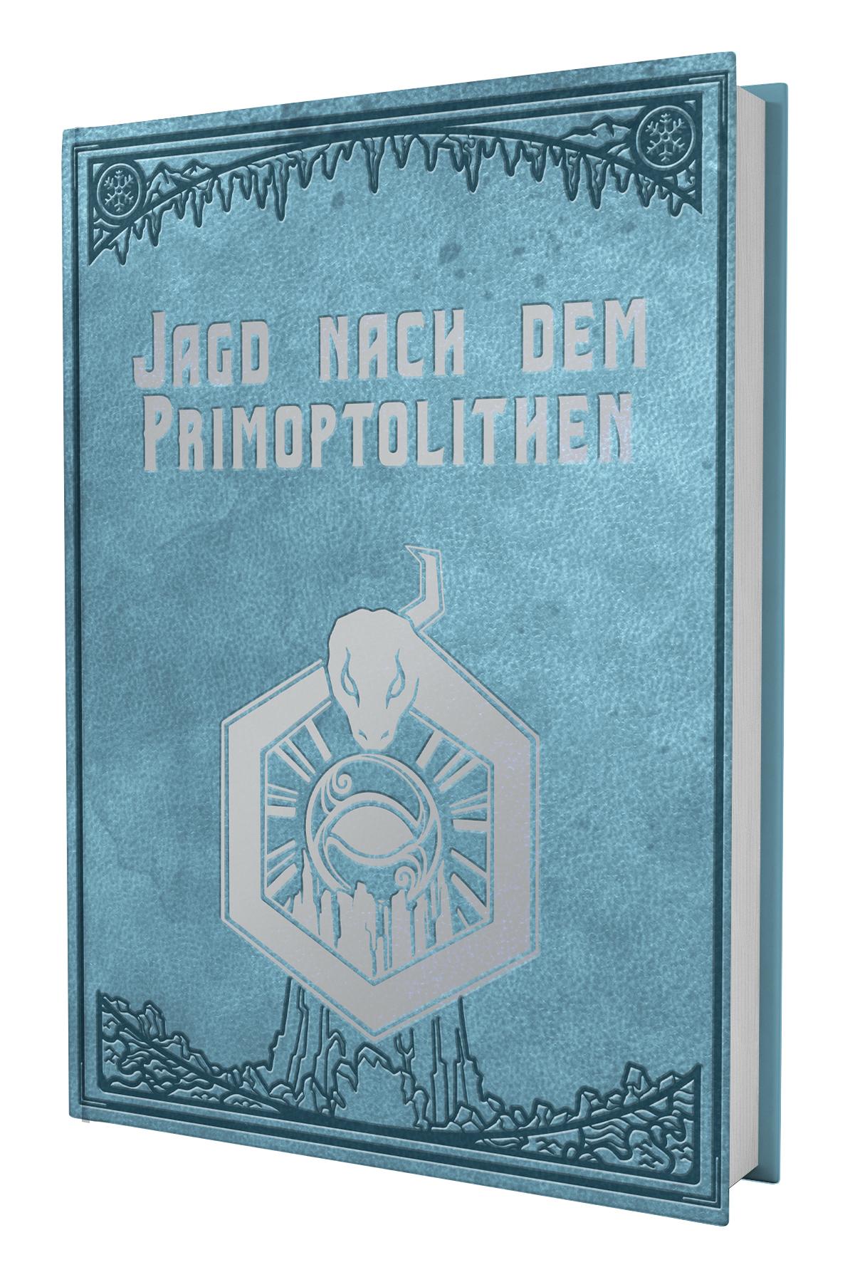 Vorderes Coverbild DSA - Jagd nach dem Primoptolithen (Rätselbuch)