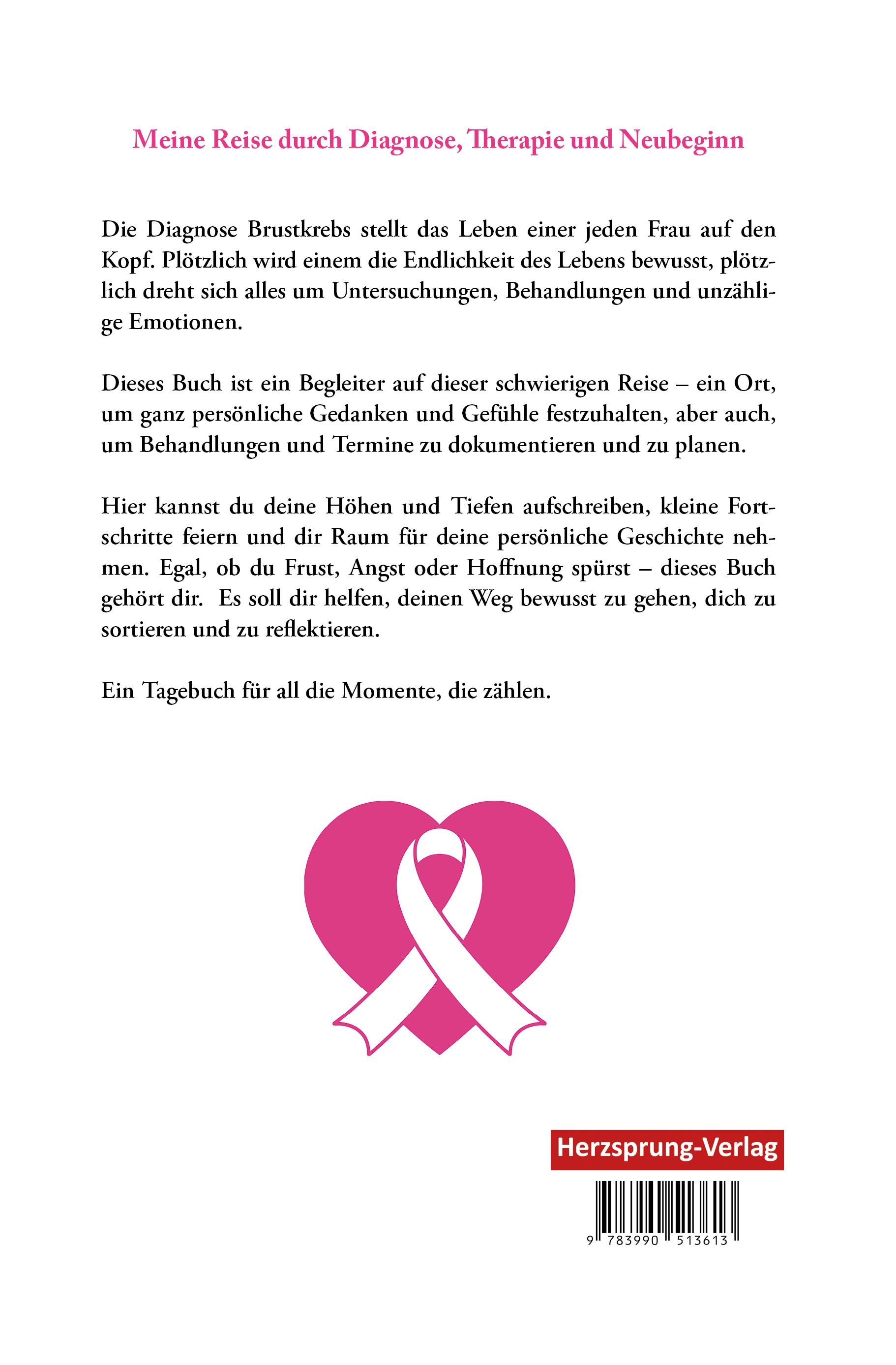 Rückseitencover Brustkrebs - Nur ein Kapitel meines Lebens