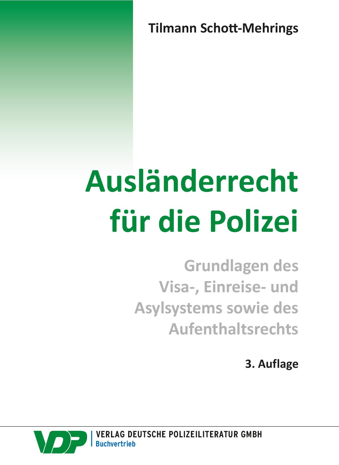 Vorderes Coverbild Ausländerrecht für die Polizei