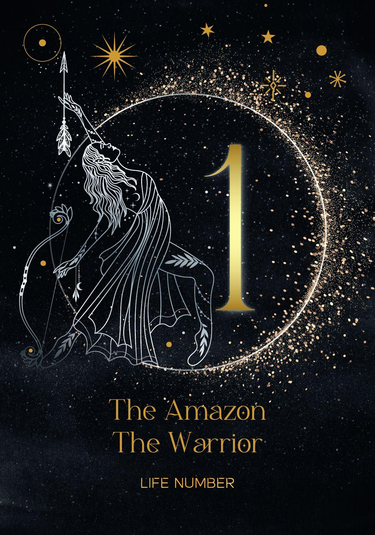 Beispielinhalt (Bild) Cosmic Numbers - 42 numerolgy cards with booklet GB (English Version))