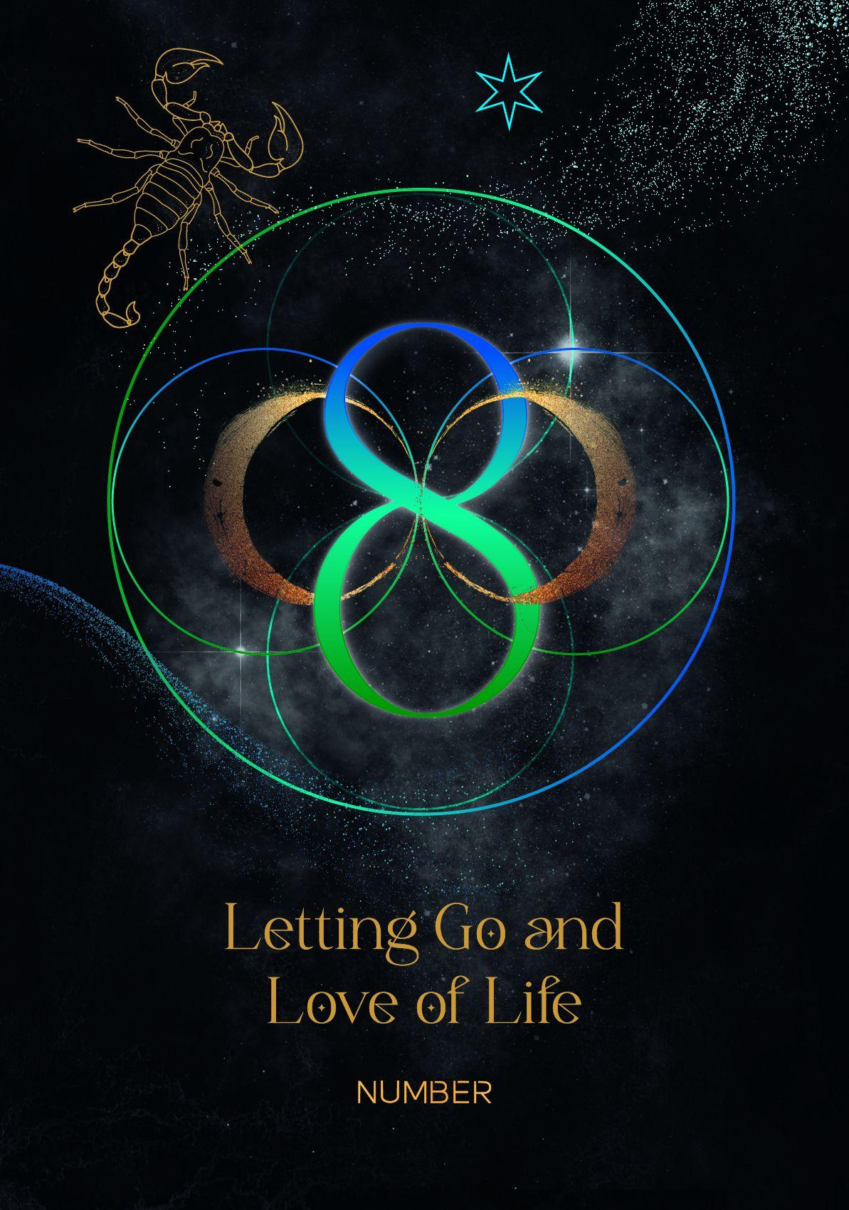 Beispielinhalt (Bild) Cosmic Numbers - 42 numerolgy cards with booklet GB (English Version))