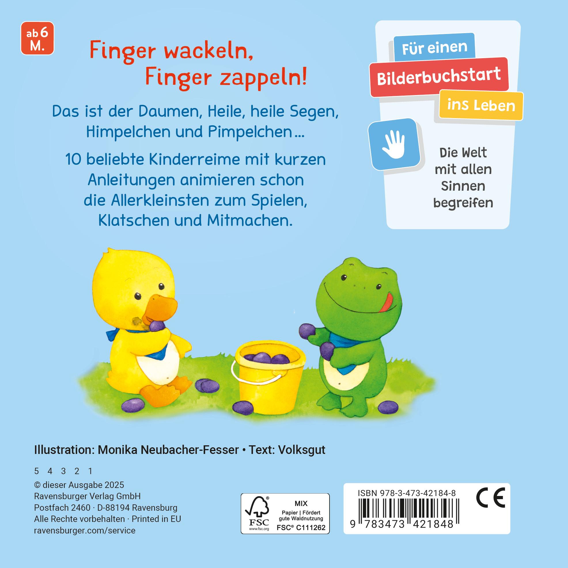 Rückseitencover Fingerspiele für Klitzekleine
