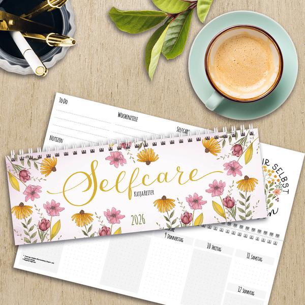 Beispielinhalt (Bild) Tischquerkalender Selfcare 2026