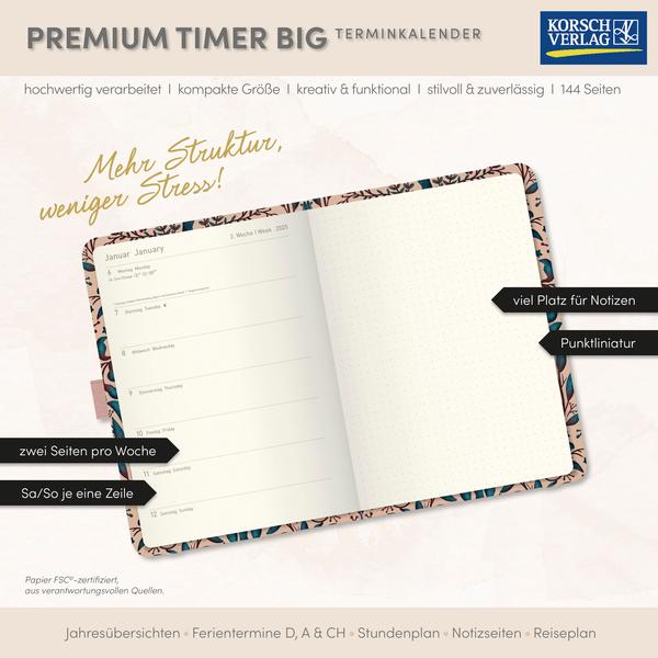 Beispielinhalt (Bild) Premium Timer Big "Fantasievogel" 2026