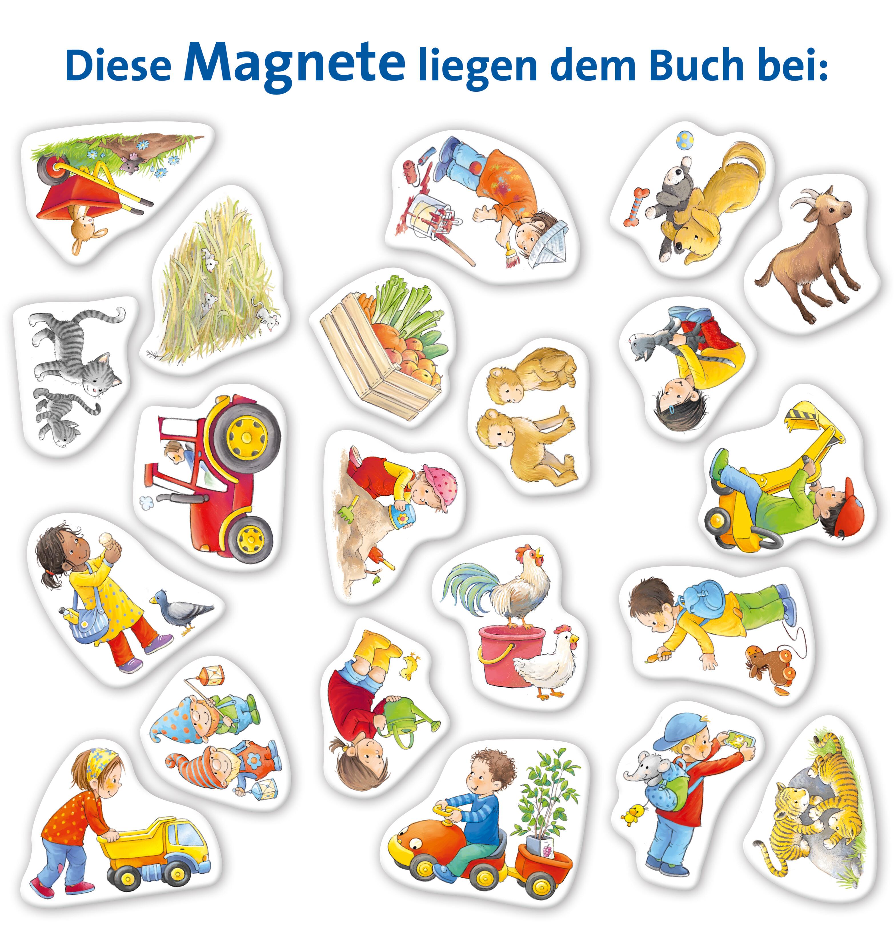 Beispielinhalt (Bild) Mein großes Magnetbuch - Wer macht was?
