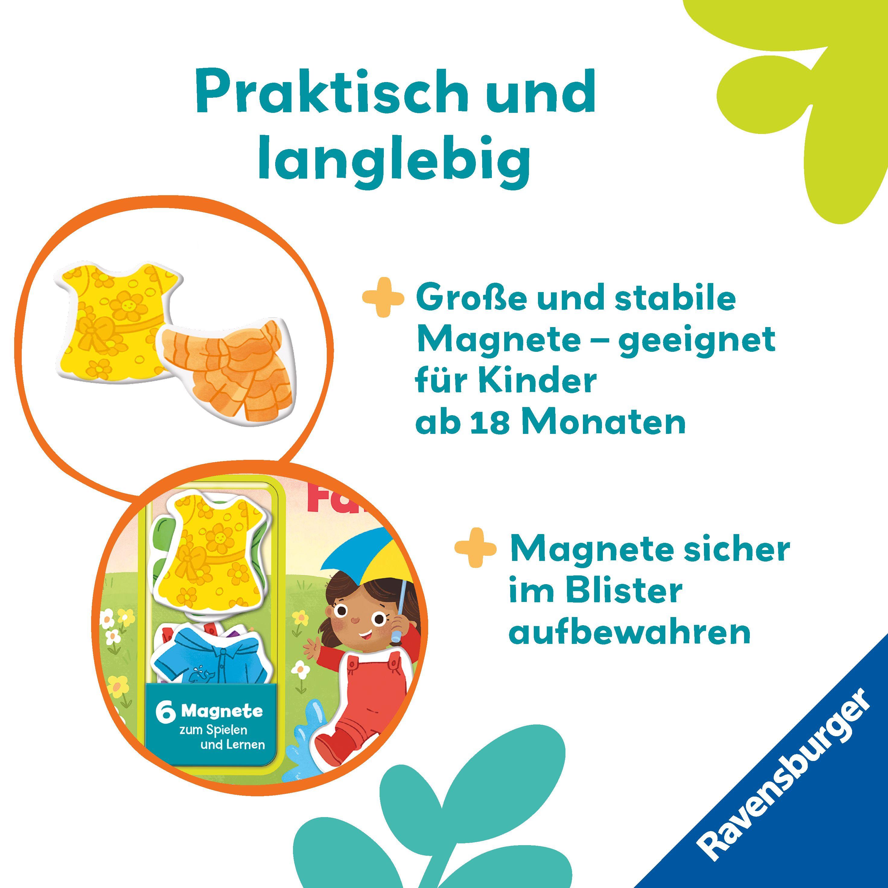 Beispielinhalt (Bild) Play+ Mein Spiel mit-Magnetbuch Komm, wir lernen die Farben - ab 18 Monate
