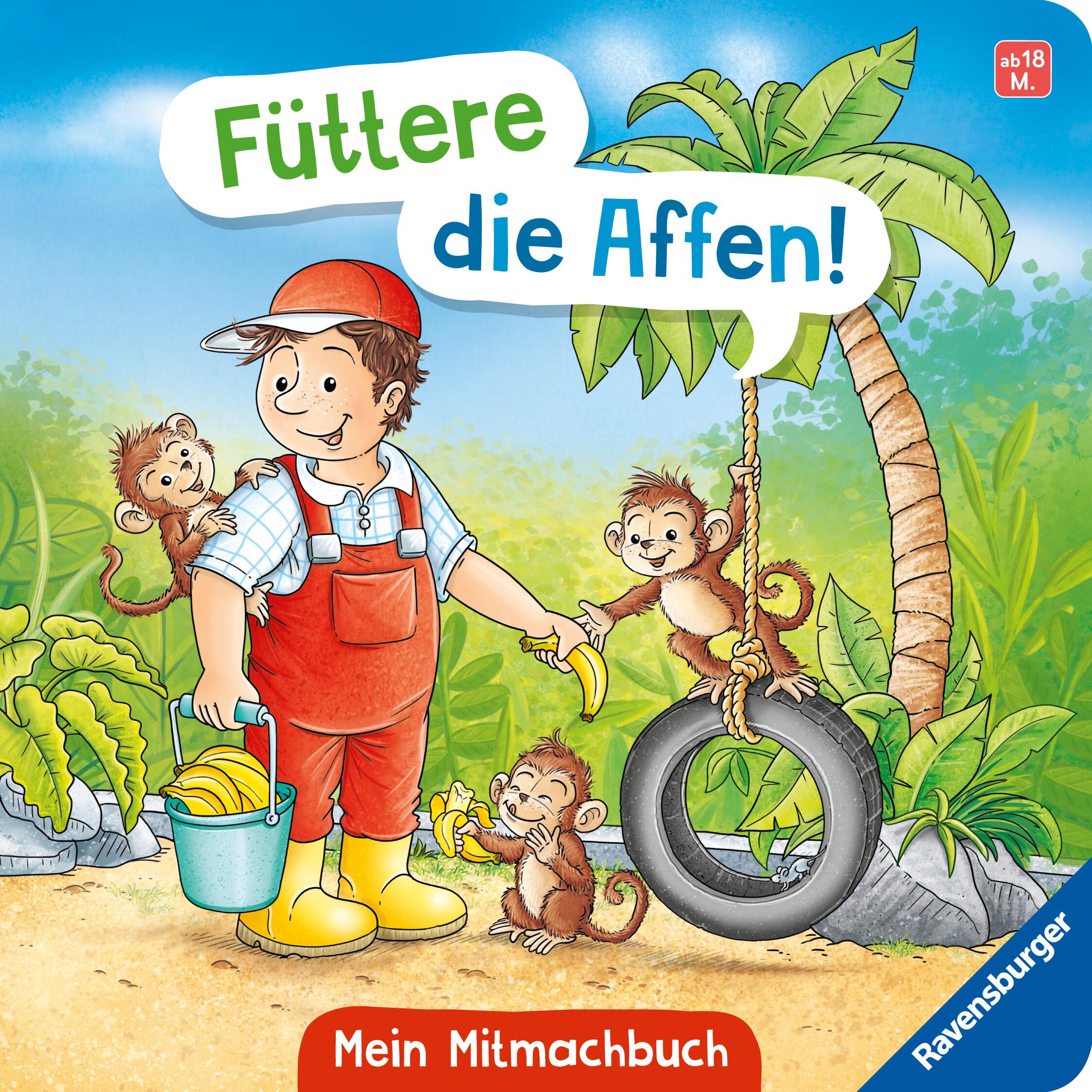 Vorderes Coverbild Füttere die Affen! Mein Zoo-Mitmachbuch